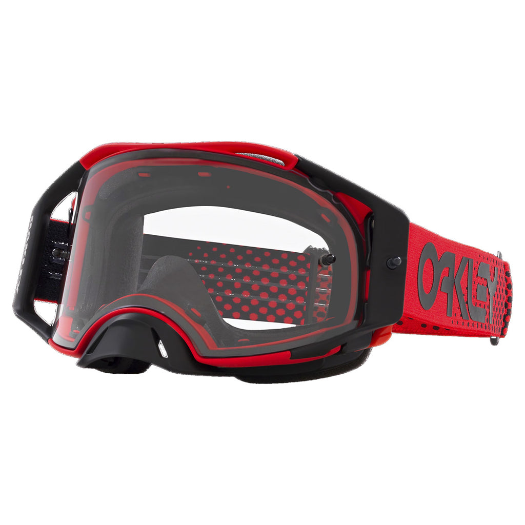 AirBrake MX Goggle Moto Red B1B w Clear Lens Oakle