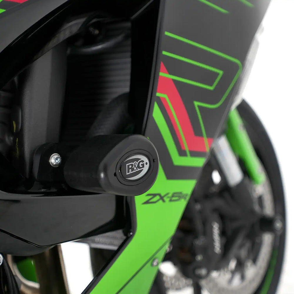 Aero Crash Protectors Black No Drill Kawasaki ZX6-R 2024-