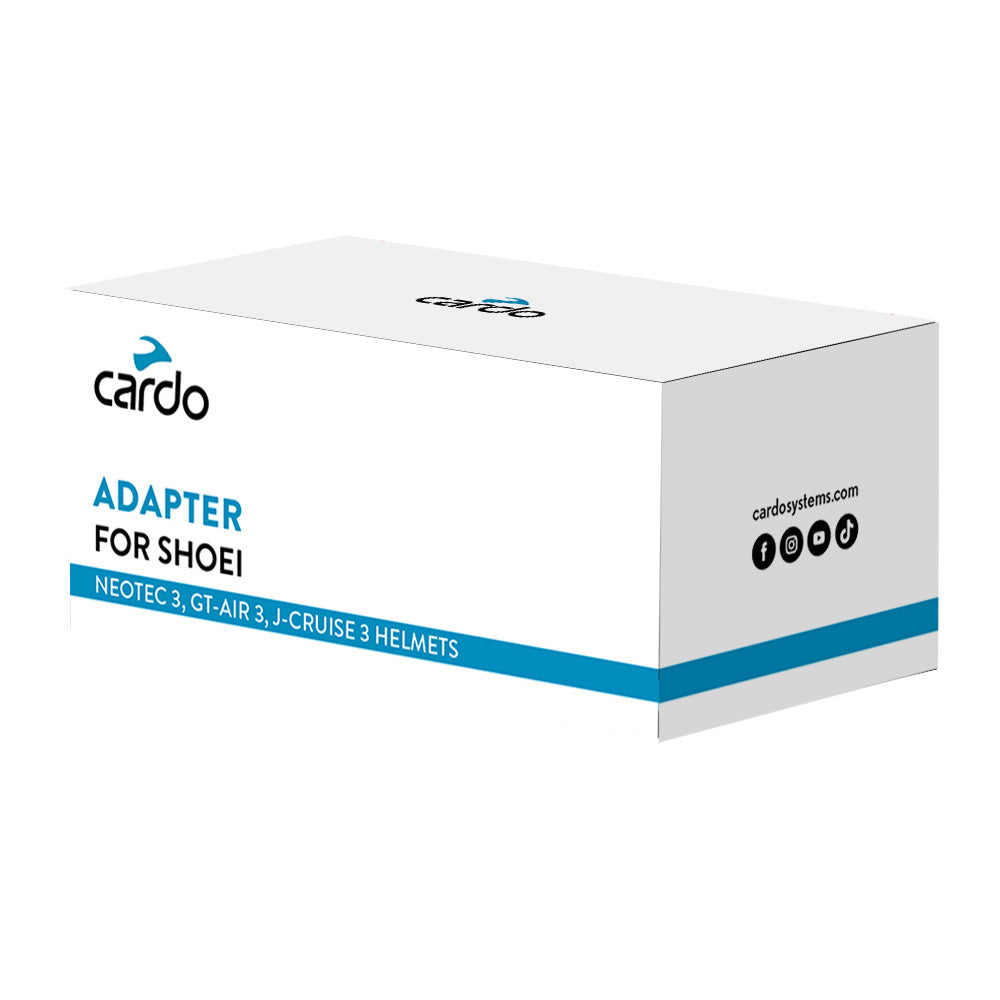 Cardo Adapter for Shoei Gen 3 Helmets: Neotec 3, GT-Air 3, J-Cruise 3
