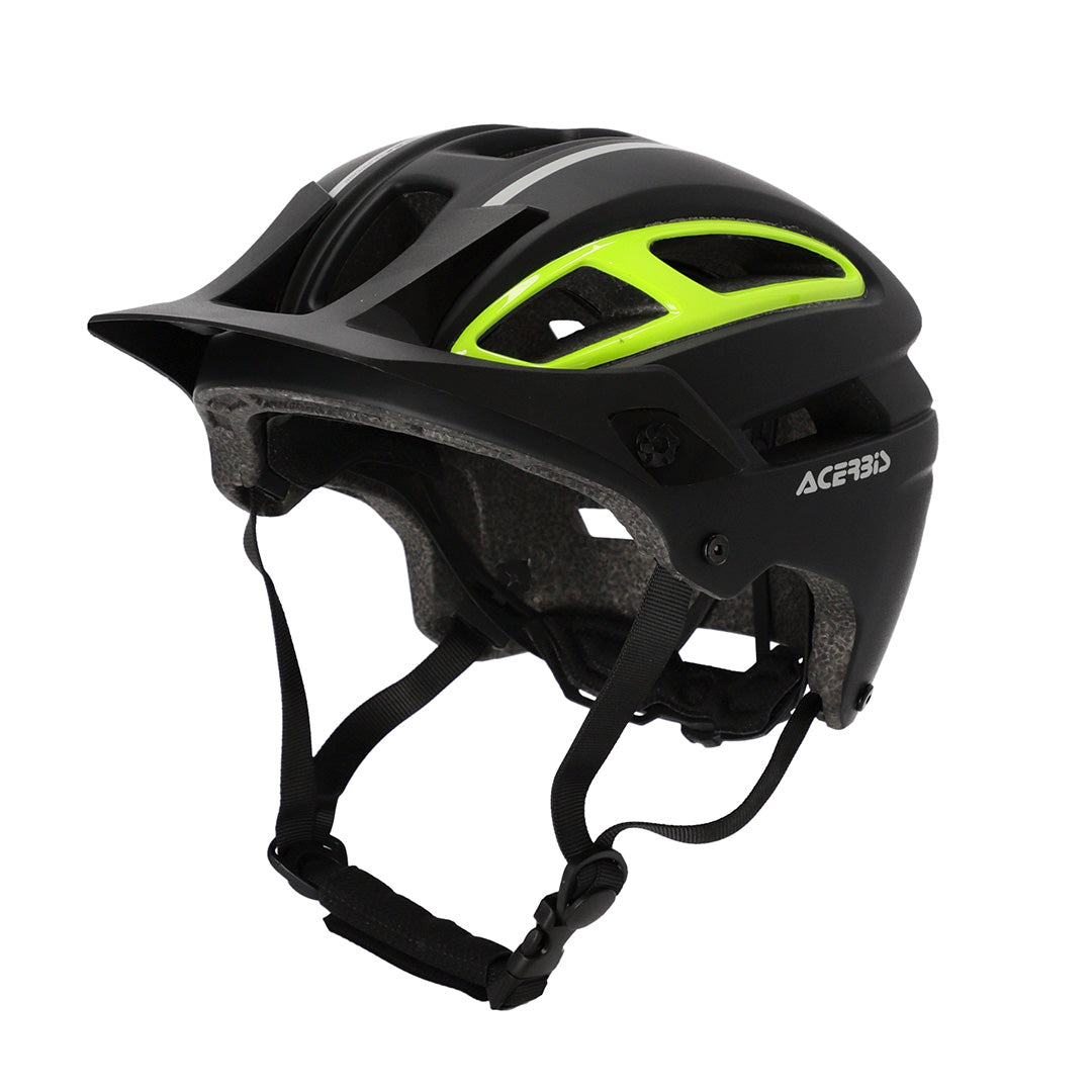 ACERBIS DoubleP MTB Helmet Black Yellow Fluro