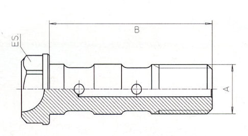 Double milled banjo bolt