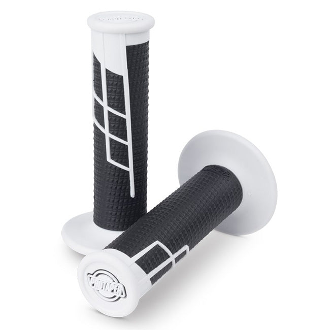 Clamp On Grip - 1/2 Waffle - White Black