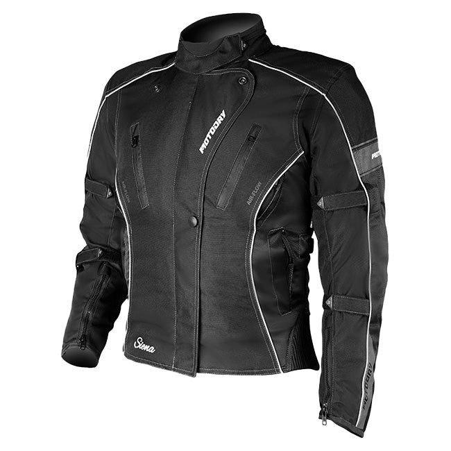 MOTODRY Sienna Ladies Jacket Black White