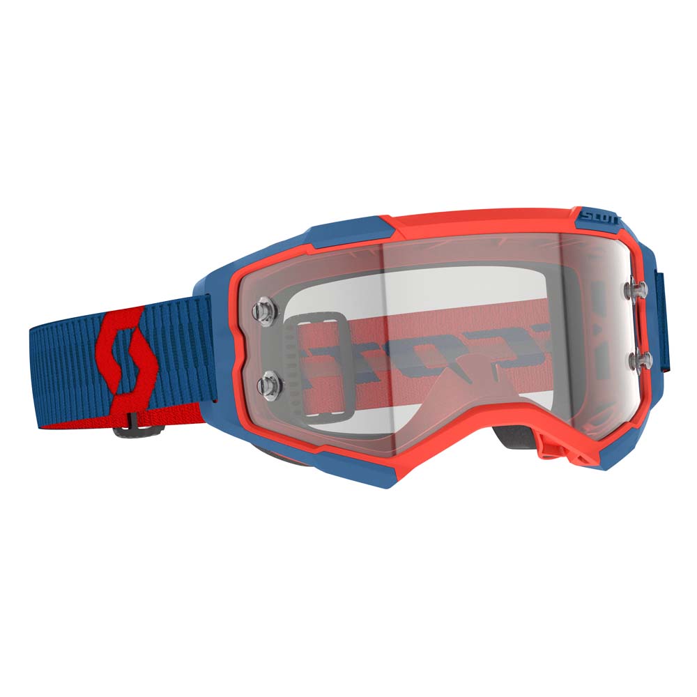 Fury Goggle Clear Dark Blue/ Neon Red Clear Works Lens