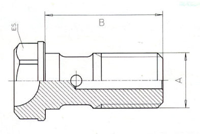 Milled banjo bolt